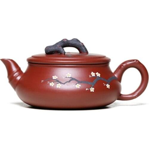 Yixing Purple Clay Pot Fully Handmade Raw Ore Dahongpao Suihan Sanyou Gift Tea Set Household Teapot Chinese Tea Set