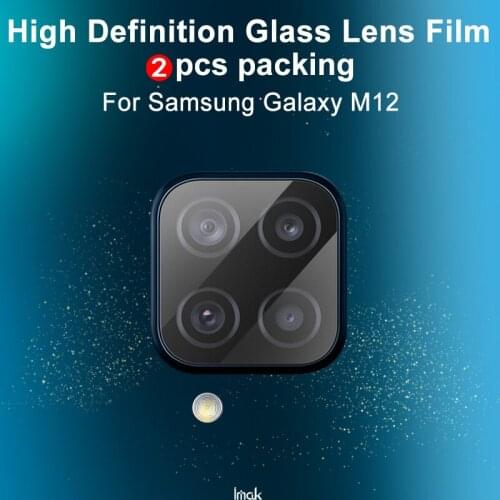 For Samsung Galaxy M12 Glass Camera Protector IMAK High Definition Tempered Glass Lens Film for Samsung F12