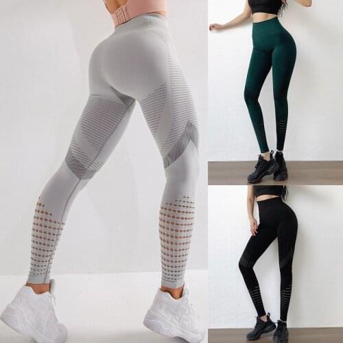 Women Yoga Pants High Waist Slim Leggings Stretch for Fitness Sports Running -OPK