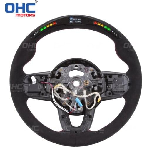 100% Real Carbon Fiber LED Display Steering Wheel Mini compatible for F54 F55 F56 F57 F60 S cooper club-man country-man