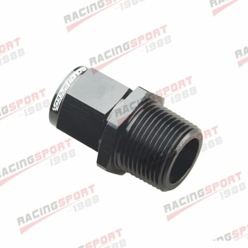 10AN Female Swivel To 3/4" NPT Male Aluminum Fitting Adapter Blue/Black