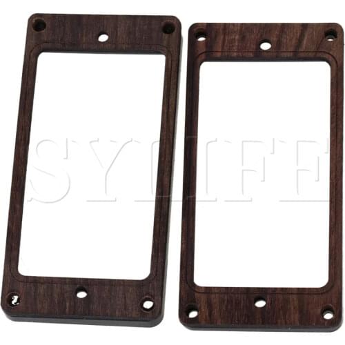 2pcs 9.2cm Rosewood Humbucker Pickup Mounting Ring Set Light Guitar Parts