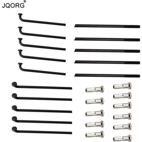 2 Pieces A Lot DT Swiss Champion 15 Gauge Diameter 1.8 mm Black Color J-bend Round Body Equal Diameter Bicycle Spokes