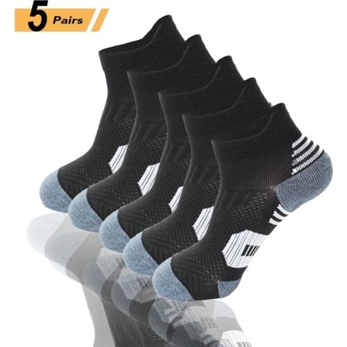 10PCS=5Pairs New Anti-sweat Sport Socks Men Women Short Tube Breathable Socks Outdoor Yoga Running Soccer Exercise Socks Indoor