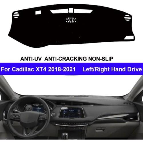 Auto Car Dashboard Cover DashMat Carpet Cape For Cadillac XT4 2018 2019 2020 2021 Center Console Protector Sun-Shade Non-Slip