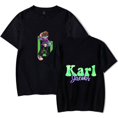 Karl Jacobs Print Spring Summer Holiday Street Men/Women Casual Kawaii GHIP HOP style Streetwear T-shirt