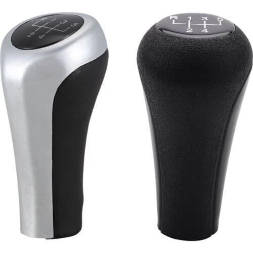 2Pcs 5 Speed Manual Plastic Gear Shift Knob 12mm Stick Hole for BMW Series 1 to 7 X5 E30 E36 E46 E39 E34 Z3