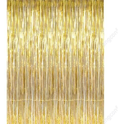 Metallic Tinsel Foil Fringe Curtain Party Photo Backdrop Wedding Decor Gold Rose Silver Booth Prop Birthday Engagement Bridal
