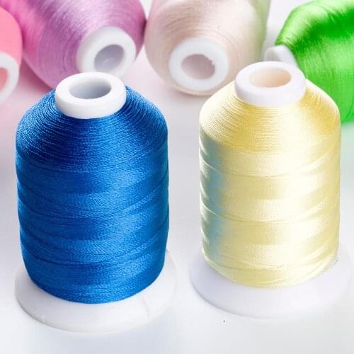 Simthread 64 Brother colors Available machine embroidery threads 1100 Yards 2 Spools Kit
