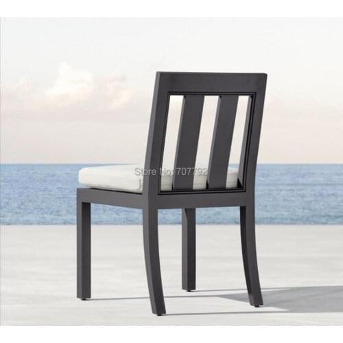 Patio outdoor garden aluminum side chair dining chair furniture
