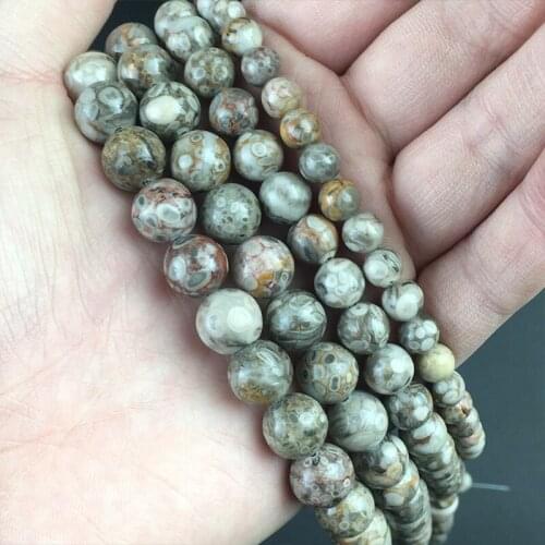 Natural Stone Smooth Maifan Jaspers Loose Spacer Beads For Jewelry Making DIY Bracelet Necklace Accessories 15''6/8/10/12mm