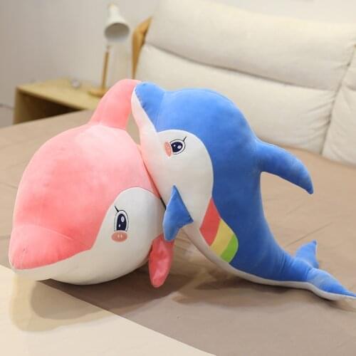 New Arrive Dolphin Plush Toy Pillow Baby Soft Plush Toys For Children Stuffed Animal Dolphin Sleeping Pillow Plush for Kids