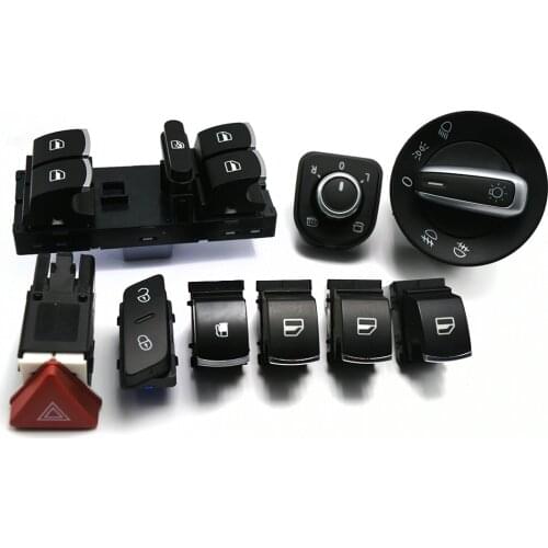 Window headlight mirror fuel tank Control hazard warning lamp switch for VW Jetta Golf MK5 6 Tiguan CC 5ND 959 565A 5K4 959 857