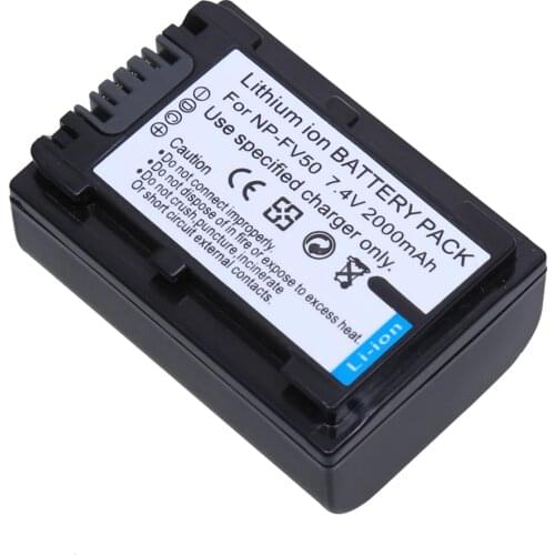 Wholesale NP-FV50 NP FV 50 NPFV50 Rechargeable Battery for Sony NP-FV30 NP-FV40 HDR-CX150E HDR-CX170 HDR-CX300 FV70 FV100 FH50