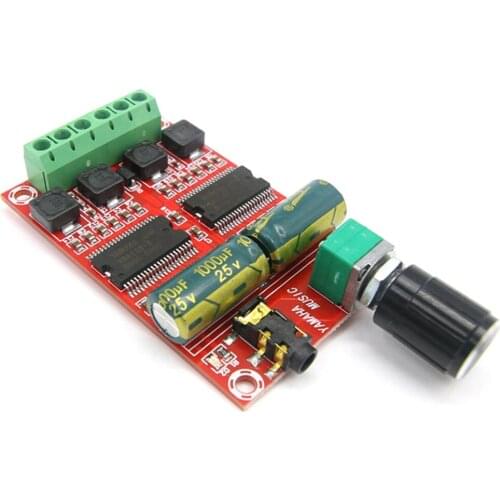 DC12V 20W+20W Digital Power Amplifier Board Dual-core Chip High-Resolution Class D High-definition Audio amp Module