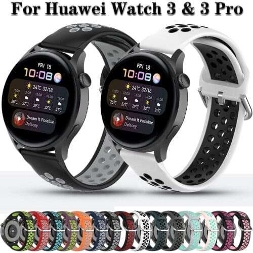 For Huawei Watch 3 & 3 Pro GT 2 2e 46mm Strap Quick release Wristband Bracelet Watchband 22mm Watch Band Breathable sports strap