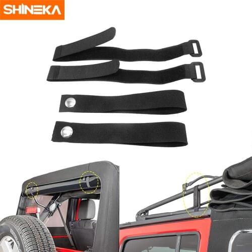 Tensioning Belts For Jeep Gladiator JT Adjustable Restriction Protection Rope Strap For Jeep Wrangler TJ JK JL JT 1997-2019