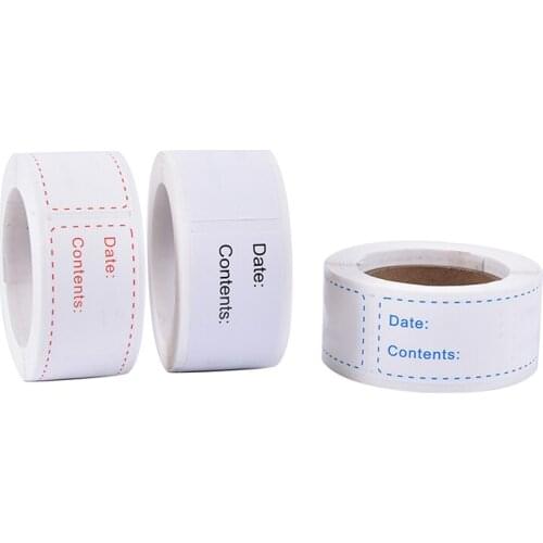 150pcs/roll Removable Tag DIY Food Storage Home Kitchen Adhesive Refrigerator No Residue Freezer Label Sticker Easy Clean Date