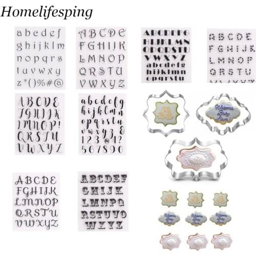 Stamps for Cookies Letters Cake Sweet Letters Stamp Decorating Tools Fondant Embossing DIY Alphabet Cutter Pastry Accessories