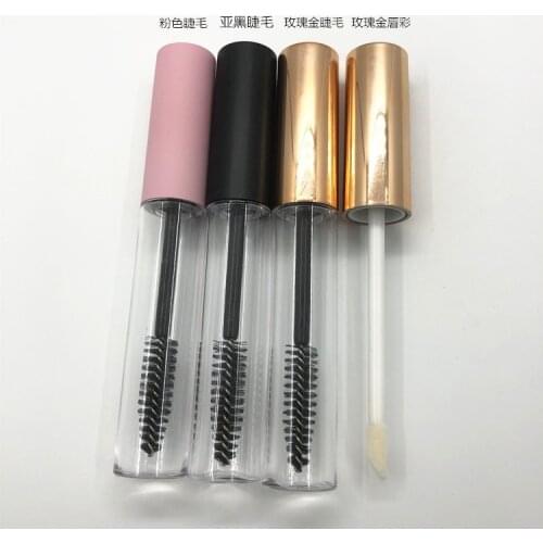 10-100pcs 10ML mascara tubes DIY Round transparent mascara tube Empty tubes professional makeup packaging materials wholesale