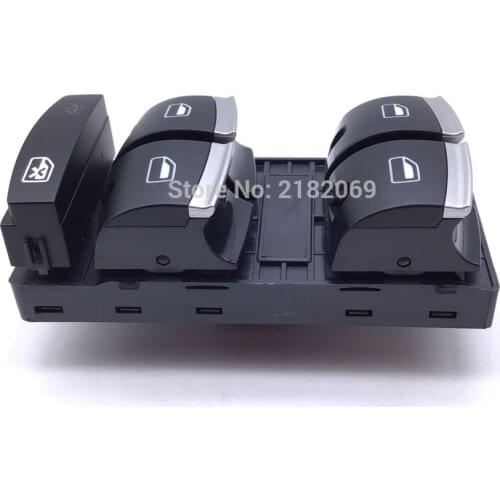 4F0959851H Master Power Window Switch for Audi A3 8P1 8PA A4 S4 RS4 B6 B7 A6 S6 RS6 C6 Q7 4L 2006 2007 2014 4F0 959 851H