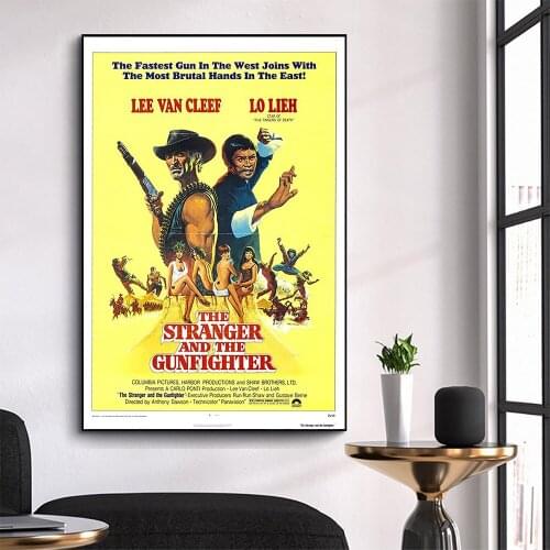 WM3167 The Stranger and the Gunfighter Wonderful Classic Movie HD Silk Fabric Poster Art Decor Indoor Painting Gift