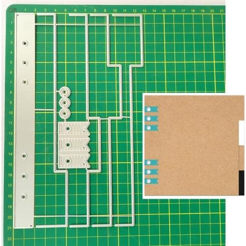 Reunion Notebook Book Border Metal Cutting Dies Mould Blade Stencil Scrapbooking Photo Album Card Paper Embossing Craft DIY