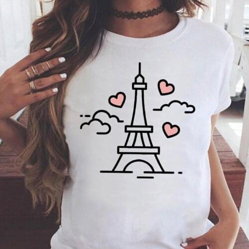 Women Graphic Sweet Love Printing Summer Short Sleeve Casual Fashion Aesthetic Print Female Clothes Tops Tees Tshirt T-Shirt