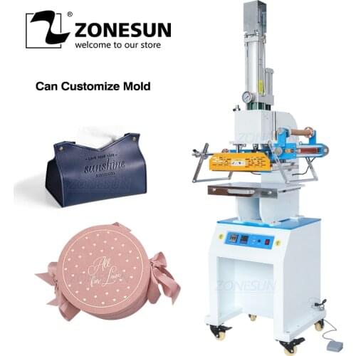 ZONESUN ZS-819M2 300*400mm Pneumatic Digital Letter Paper PVC Leather Hot Foil Stamping Embossing Machine Heat Press Machine