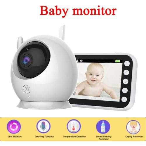 4.3 Inch 720P Wireless Color Baby Monitor with Camera Surveillance Indoor Nanny Security Electronic Babyphone Cry Babies Feeding