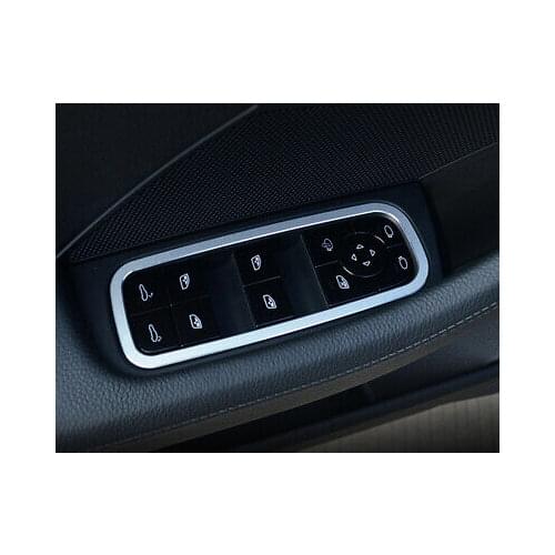 4* Aluminium Alloy Inner Window Lift Button Cover For Porsche Panamera 2017-2020