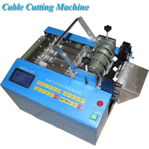 400W APVC Cable Cutting Machine Silicone Tube Cutter PET Slicing Machine Wire Cable Cutting Machine MRD-100
