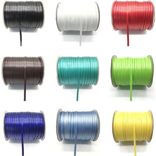5 Meter/Lot 4mm Waxed Cord Thread String Strap Necklace Rope Bead For Jewelry Making DIY Bracelet Necklace