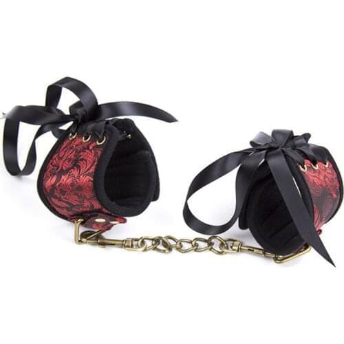 BDSM Hand Ring Handcuff Ankle-cuffs Restraint Bondage harness Fetish Cosplay cop Wrist sex toy for couples slave slave play