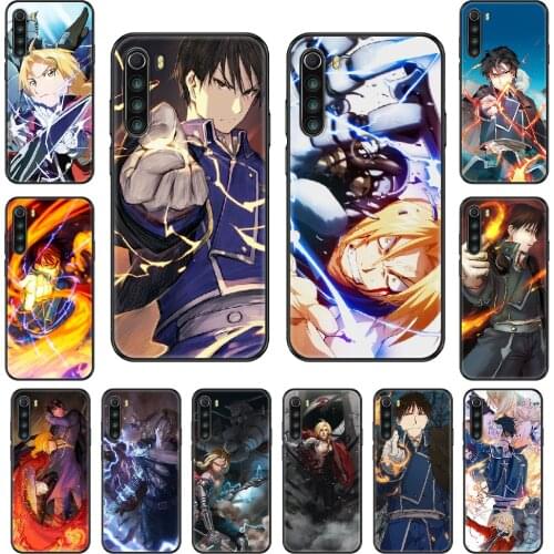 Anime Fullmetal Alchemist Phone case For Xiaomi Redmi Note S2 4 5 6 7 8 A S X Plus Pro black trend back soft prime tpu hoesjes