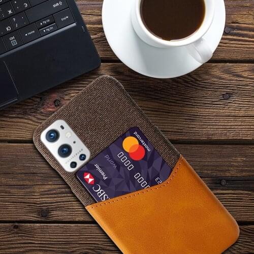 Business Case For OnePlus 9 Pro 9E 8T 6T 6 5T 5 Coque Febric Card Holder Cover For One Plus 7 7T 8 Pro Nord N100 N10 5G Fundas