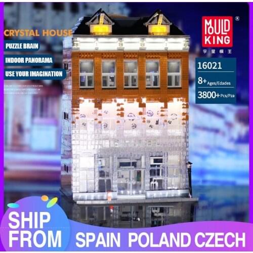 MOULD KING Streetview Building Toys The Crystal Palace House Blocks Assemble Brick Toys for Teens and kids Christmas Gift
