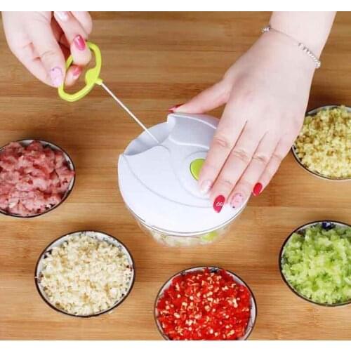 Kitchen Tools Multifunction Food Chopper Garlic Cutter Vegetable Slicer Speedy Chopper Tools Manual Meat Grinder#202110