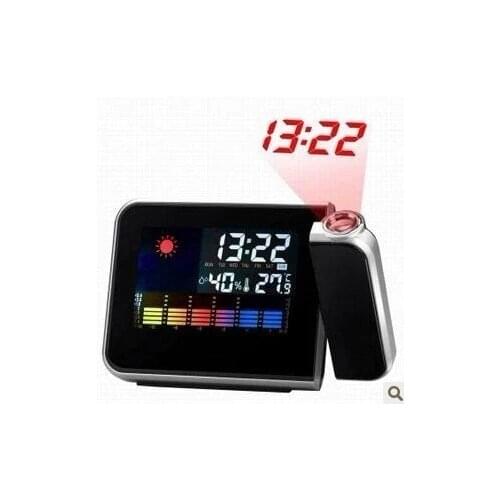 Fashion creative projection clock fashion alarm clock luminous projection table calendar clock