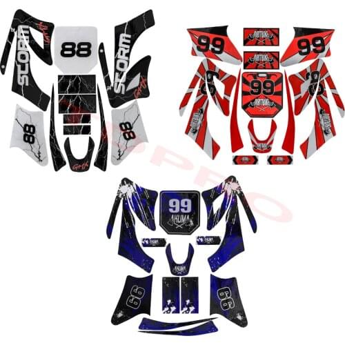 Motorcycle Graphics Decals Stickers For Chinese 2 Stroke 47cc 49cc 90 110cc 125cc 150cc 250cc Apollo Orion Mini Dirt Bike