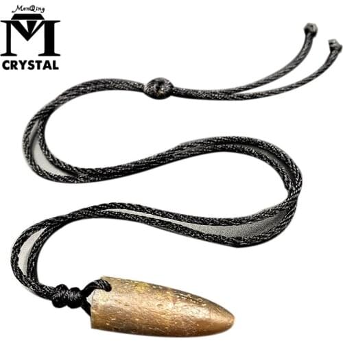 Natural belemnite fossil raw stone Pendant crystal Quartz Rock stones Minerals Reiki Healing Mineral Bullet Necklace