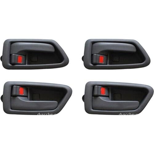 4Pcs/Set New Rear Left Right Inside Door Handle for Toyota Camry 1998-2001 69205-AA010 69206-AA010