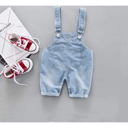 0-3 Years Baby Girls Suspenders Outfit Toddlers Infant Kids Suspender Pants Children Cotton Elastic Denim Pant Overalls Trousers