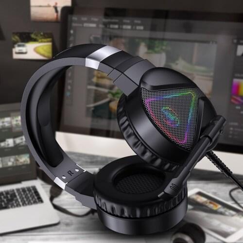 F16 3.5mm Wired Gaming Headset, 7.1 Surround Sound, Memory Foam Ear Pads, with Microphone, Works with PC Laptop