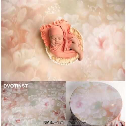 Dvotinst Newborn Photography Props Retro Wood Floral Anti-wrinkle Background Blanket Backdrops Fotografia Studio Photo Props