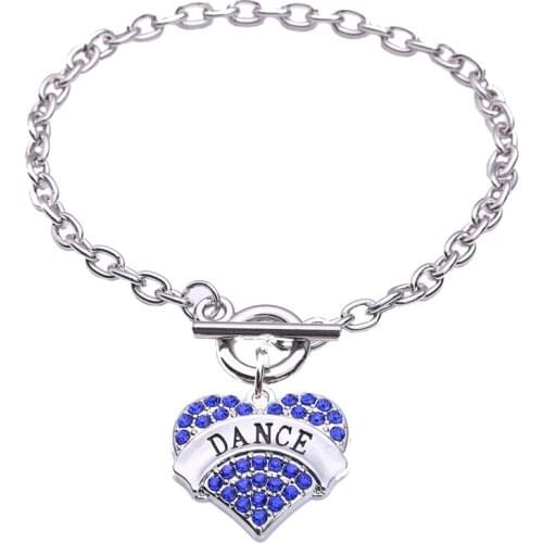 Luxury Gift Fashion Women DANCE Written Beautiful Crystals High Grade Trinket Personality Zinc Alloy Provide Dropshipping