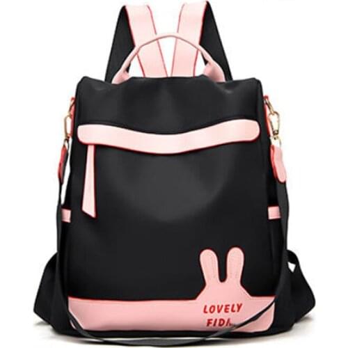 Anti-Theft Women Backpacks 2021 New Trendy Fashion Wild Oxford Cloth Female Backpack School Bag For Teenage Girl