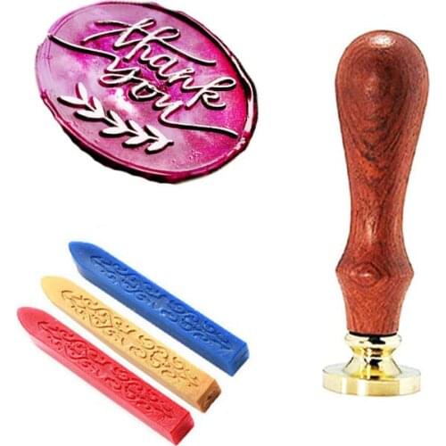 Thank You Wax Seal Stamp for Wedding, Perfect Decoration for Invitations, Envelopes, Snail Mails, Wine Packages