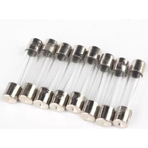 20pcs 6x30mm 5x20mm Glass Tube Fuse 0.2a 0.5a 1a 2a 3a 4a 5a 6a 7a 8a 10a 12a 15a 20a Glass Fuse Fast Fuse
