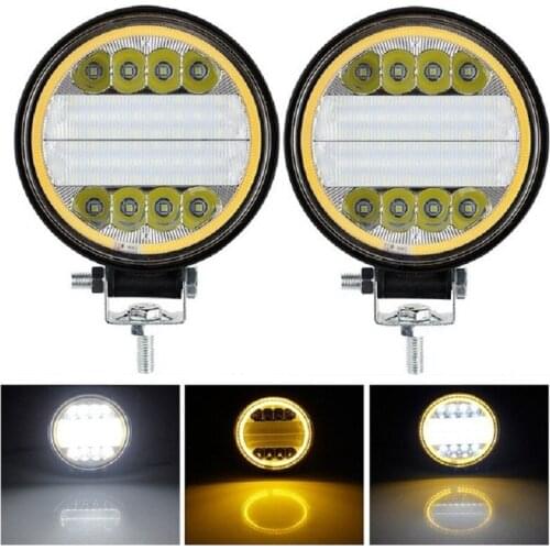 OKEEN 126W LED Work Light 12V 24V Dual Color Combo Beam Led Bar For 4x4 Offroad ATV Truck Tractor Auto Driving Fog Lights